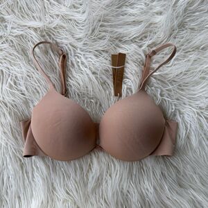 Skims Ultimate Push up Plunge Bra Clay Size 34C